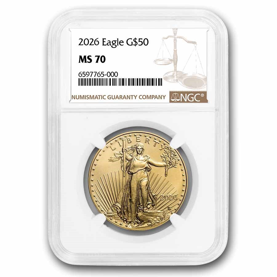 2026 1 oz American Gold Eagle MS-70 NGC